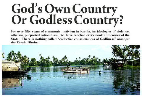 Diatribe in RSS mouthpiece paints Kerala as 'Godless country’, Keralites hit back with fury
