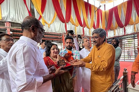 Rajinikanth at the Ayodhya Ram temple