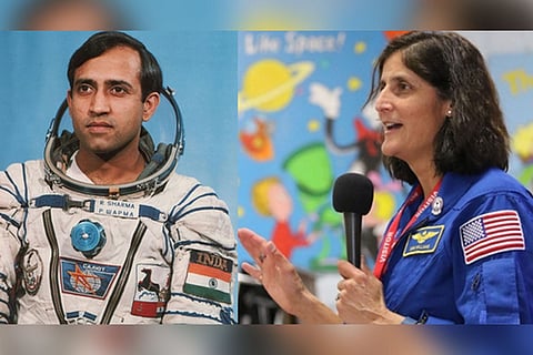 Astronauts Rakesh Sharma and Sunita Williams