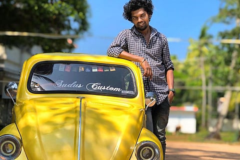 Kerala man assembles car in the model of Volkswagen Beetle from scrap