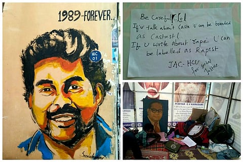 Student anger turns into art, HCU campus awash with graffiti, posters, paintings