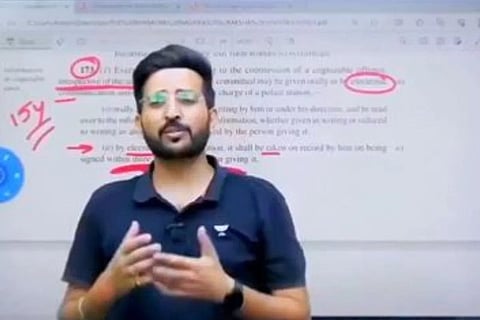 Unacademy teacher Karan Sangwan, who was sacked.
