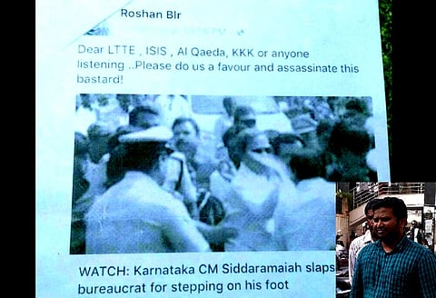 Bengaluru techie arrested for calling out for CM Siddaramaiah's assassination