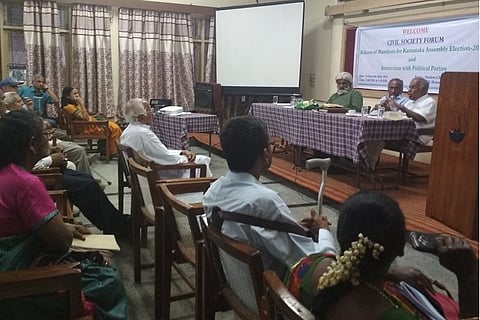 Cong, BJP fail to turn up as Karnataka civic group releases citizen manifesto