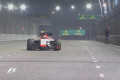 Indian-origin man charged for walking on Singapore F1 track