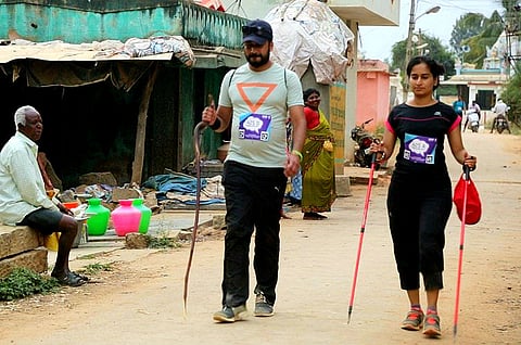 This Bengaluru woman has only 10% vision, but she still walked 50km for the cause of equality