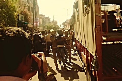 In pictures: Protests at Osmania University over beef fest