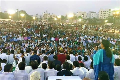 Telangana JAC can oust KCR: Kodandaram holds massive unemployed rally to demand jobs