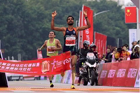 Kerala’s T Gopi becomes first Indian man to win gold at Asian Marathon Championships