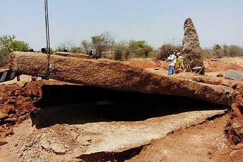 A rare find: Archaeologists find south India's largest 'capstone' in Telangana