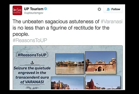 You'll need a thesaurus to understand the UP Tourism Twitter page!