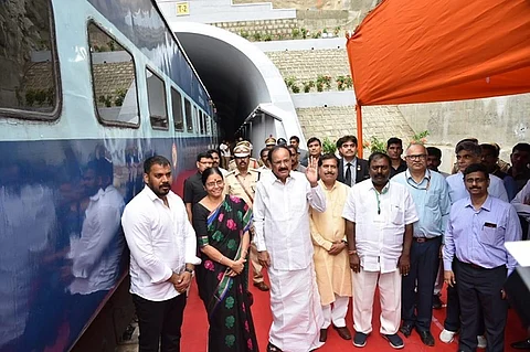 India's longest electrified train tunnel inaugurated in Andhra