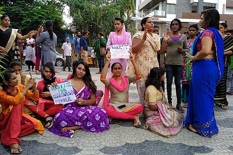 'Harassed and beaten': Transgender persons protest in Hyd, demand arrest of extortionist