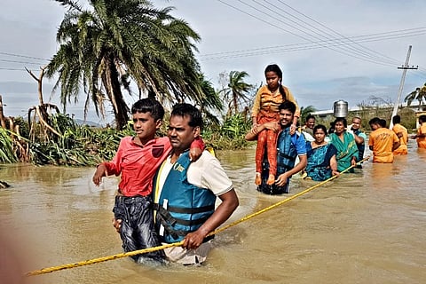 Cyclone Titli: Flood warning for Gotta barrage on Vamsadhara river, rescue op underway