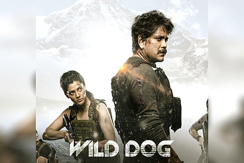 Saiyami Kher and Nagarjuna Akkineni in the poster of 'Wild Dog'