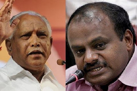 Two crores seized from K'taka assembly complex, ask Yeddyurappa about it says Kumaraswamy