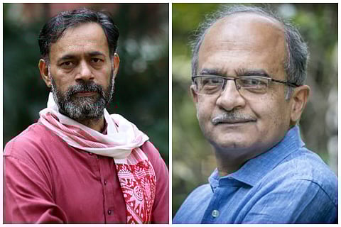 Yogendra Yadav and Prashant Bhushan deny returning to AAP