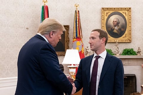 Facebook CEO Mark Zuckerberg meets Trump, rejects call to break up company