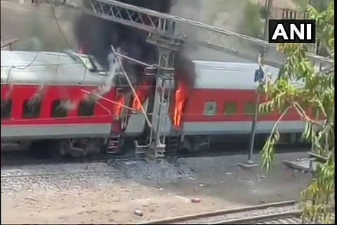 Vizag-bound AP Express catches fire in Madhya Pradesh, no injuries reported