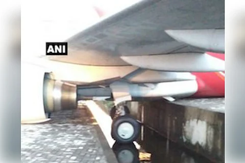 Air India Express plane veers off runway, wheels go into drain at Kochi airport
