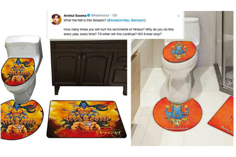 #BoycottAmazon trends after Twitter users find toilet seat covers with Hindu deity images