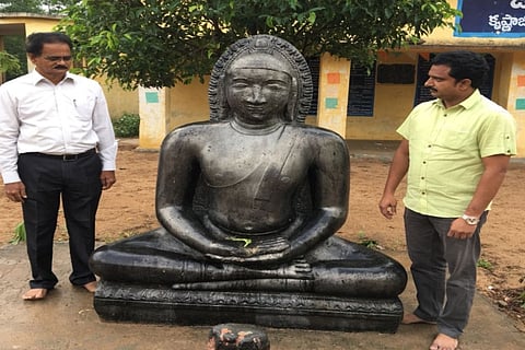 Rare 14th century Buddha sculpture unearthed in Andhra Pradesh