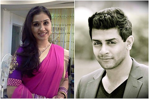 Kannada actors Anu Prabhakar and Raghu Mukherjee tie the knot