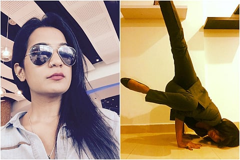 Forget yoga pants, this Indian woman proves yoga can be done in just about anything