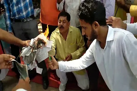 Fringe group booked by Hyderabad cops for burning Constitution, insulting Ambedkar