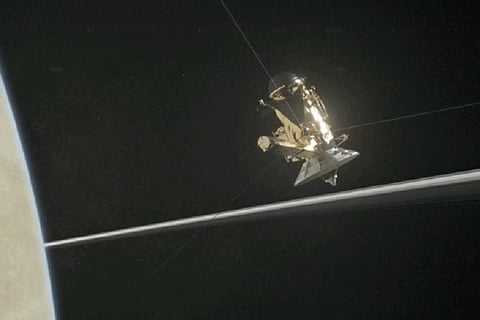 In photos: Cassini's first dive between Saturn and its rings is breathtaking