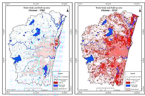 In 4 graphs and maps: As Chennai grew, wetlands vanished and flooding worsened