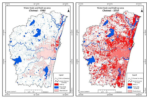 In 4 graphs and maps: As Chennai grew, wetlands vanished and flooding worsened