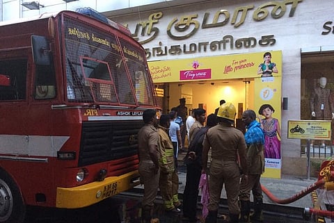 Fire breaks out in Chennai Silks showroom in T Nagar, 15 fire tenders called in