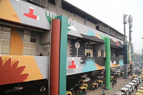 Simply Wow! Delhi metro station gets an artistic makeover