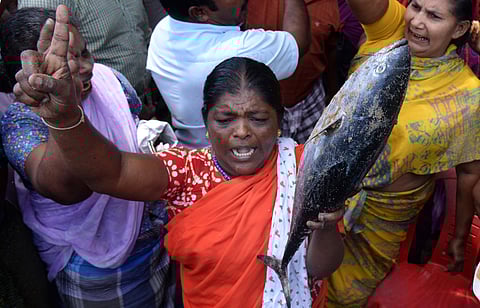 No formalin in our fish: Kerala fisherfolk protest as discovery affects sales