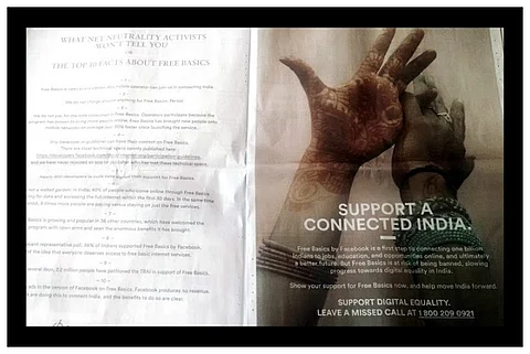 With full page ads, Facebook's blitzkrieg ad campaign for Free Basics