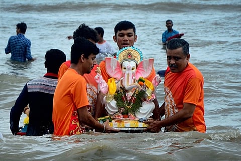 Over 2 lakh Ganapati idols immersed in Bengaluru lakes in one day, 12000 made of PoP