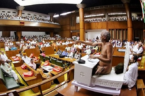 Haryana monk’s assembly sermon: Don’t laugh at his nudity, confront his misogyny
