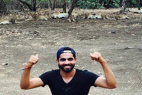 Ravindra Jadeja on a sticky wicket for posing with lions in Gir forest