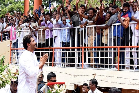 Ground report: As Jagan takes oath, supporters turn up in numbers hopeful of new govt