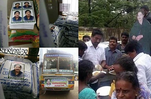 PR exercise by AIADMK backfires, party says impostors forcing posters on relief materials