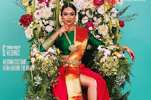 Picture of Tamil bride in saree with slit on magazine kicks up social media debate