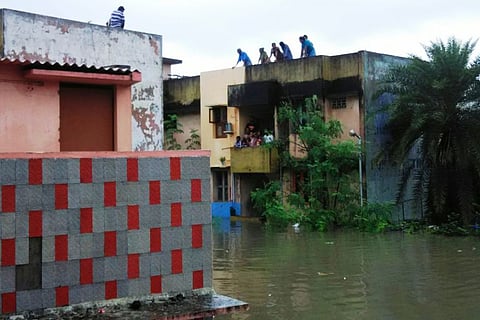 As Chennai's Adyar River overflows, houses get submerged in Kotturpuram