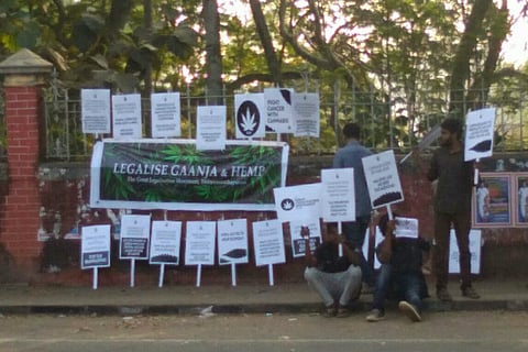 'Legalise ganja' march in cultural corridor of Kerala's capital ruffles feathers
