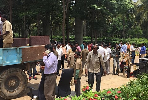 Bengaluru: Manyata Tech Park defaults on tax, BBMP removes furniture