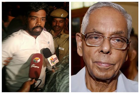 Chappals hurled at former NSA MK Narayanan at The Hindu Centre's event in Chennai