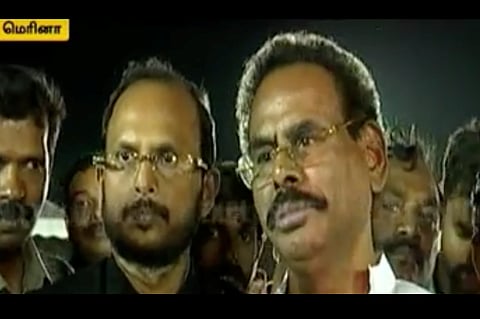 Sasikala’s husband Natarajan returns, says AIADMK will continue under MGR and Jaya’s legacy