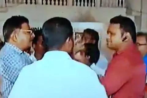 Video: News 7 reporter threatened, abused by AIADMK party workers on live TV