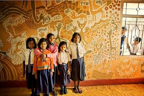 A paint job in this Bihar school means beautiful art on classroom walls