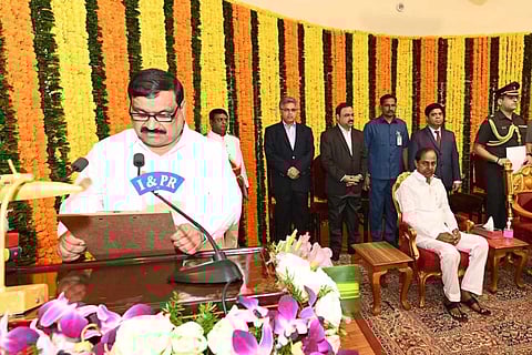 BRS MLC Patnam Mahender Reddy sworn in as Telangana Minister
